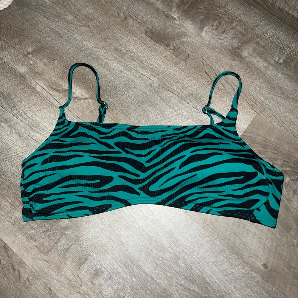 zebra target swim top